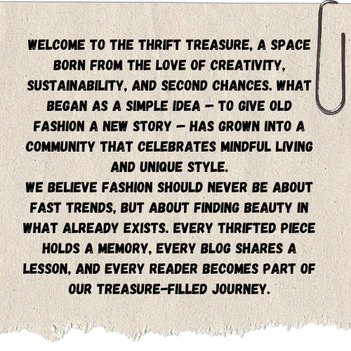 welcome to the thrift treasure